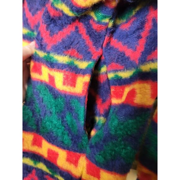 Timbuktu Artisan Fleece Aztec Western Sweatshirt Pockets Size 1 1X 14 16 18 - Picture 3 of 5
